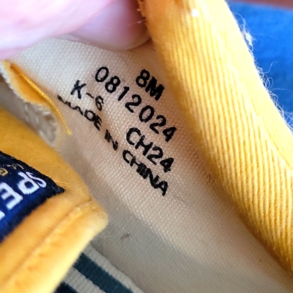 SPERRY TOP-SIDER MARINE, VINTAGE, YELLOW, 8M MENS, 10M  WOMENS - Picture 7 of 9